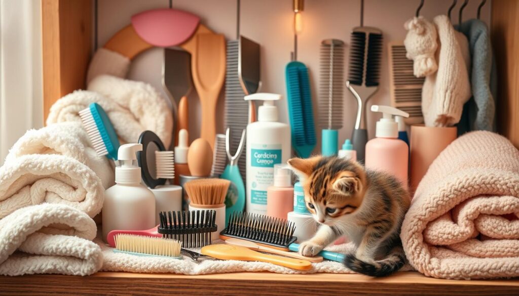 kitten grooming supplies