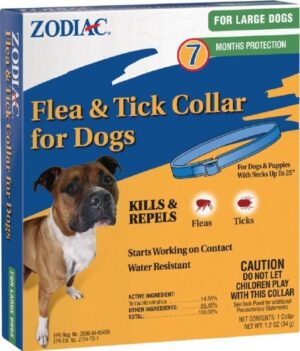 Zodiac Flea & Tick Collar For Dogs, Dog Flea, Large