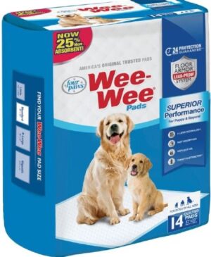 Four Paws Wee Wee Pads 22 Inch X 23 Inch, 14 Count