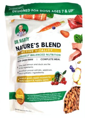 Dr. Marty's Nature's Blend Freeze Dried Active Vitality Senior Dog 16 oz