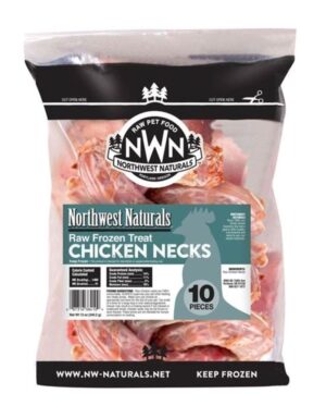 NORTHWEST NATURALS FROZEN RAW MEATY BONES | CHICKEN NECKS 12 OZ