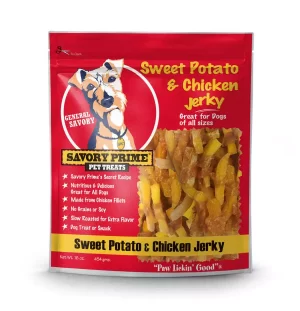 Savory Prime Jerky Treats Sweet Potato & Chicken 16 oz