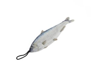 Sardine Catnip Plush Toy with hidden catnip pouch