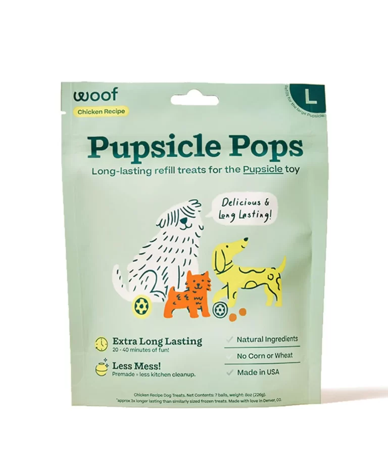 Woof Pupsicle Pops Freezable Dog Treats Beef 6oz Small