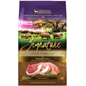 ZIGNATURE DOG KIBBLE PORK 4 LB