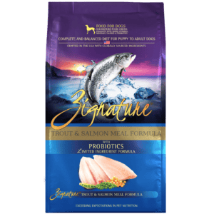 ZIGNATURE DOG KIBBLE TROUT & SALMON 25 LB