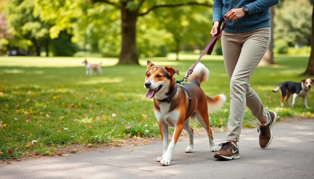 advanced leash walking skills