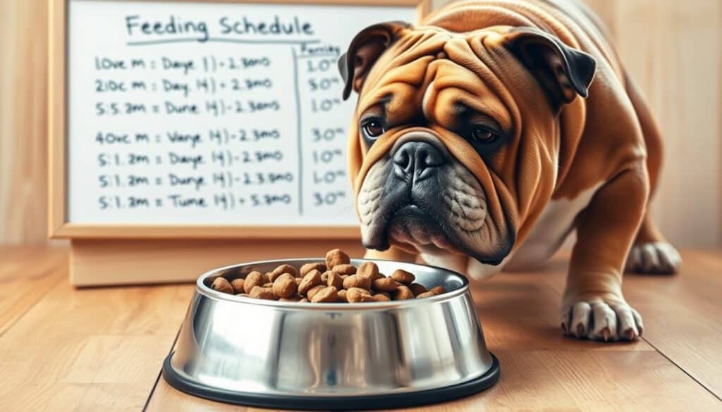 dog feeding schedule