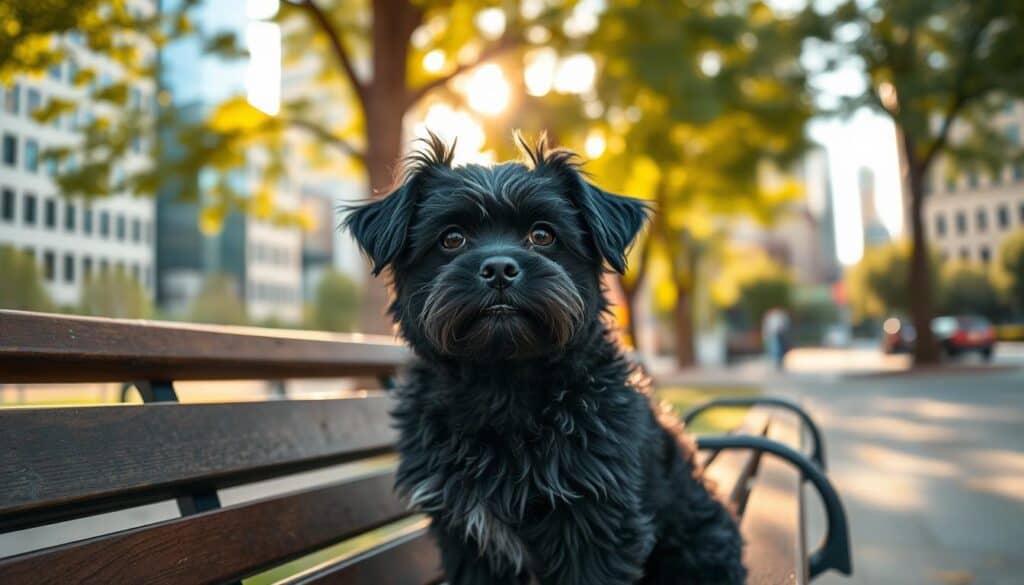 Small Black Fluffy Dog Breeds in Urban Environments