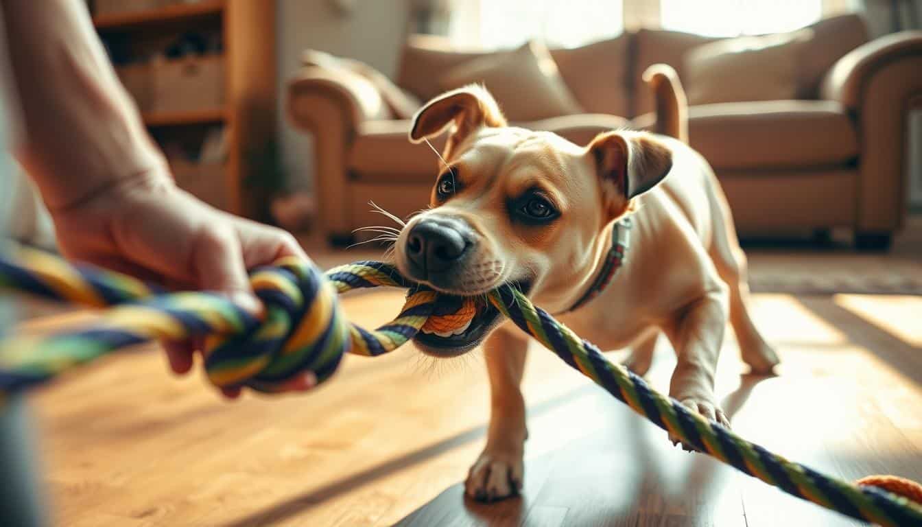 tether tug dog toy